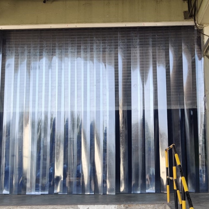 Industrial packaging area with packaged products and storage equipment